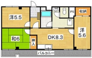 梶野マンションの物件間取画像